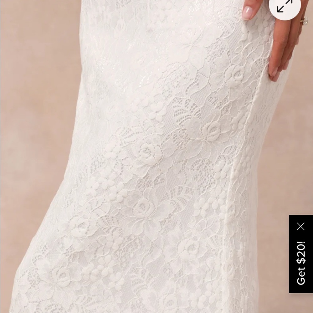 NWT Elegant White Strapless Dress - Picture 4 of 5